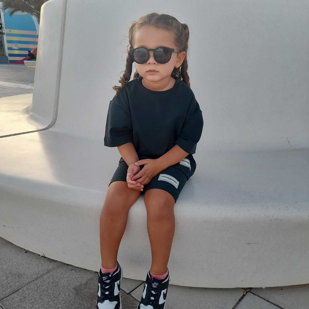 Sydney - Kids Black Sunglasses