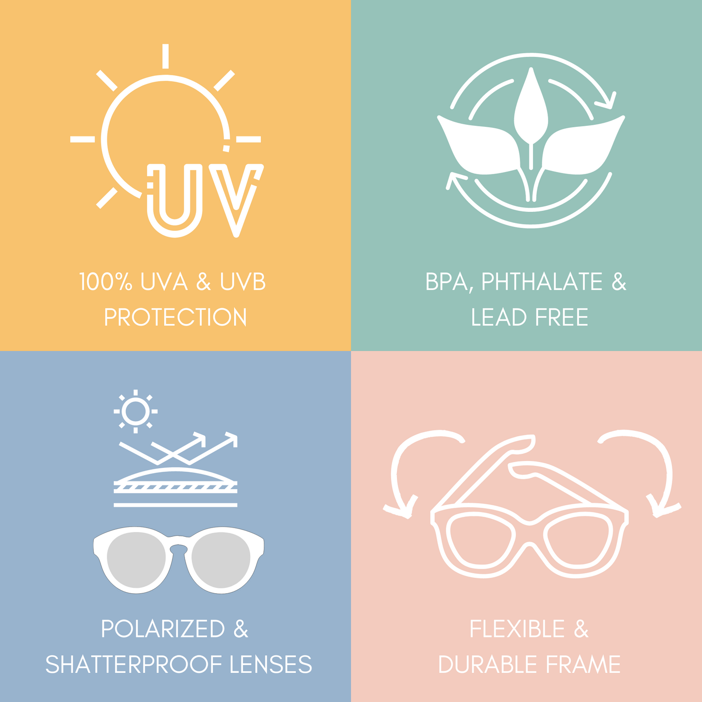 Ella - Rose Heart Baby Sunglasses