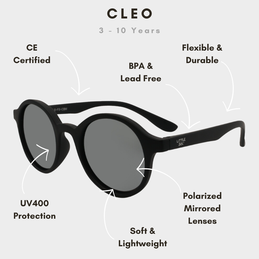 Onyx Mirrored Sunglasses + Strap