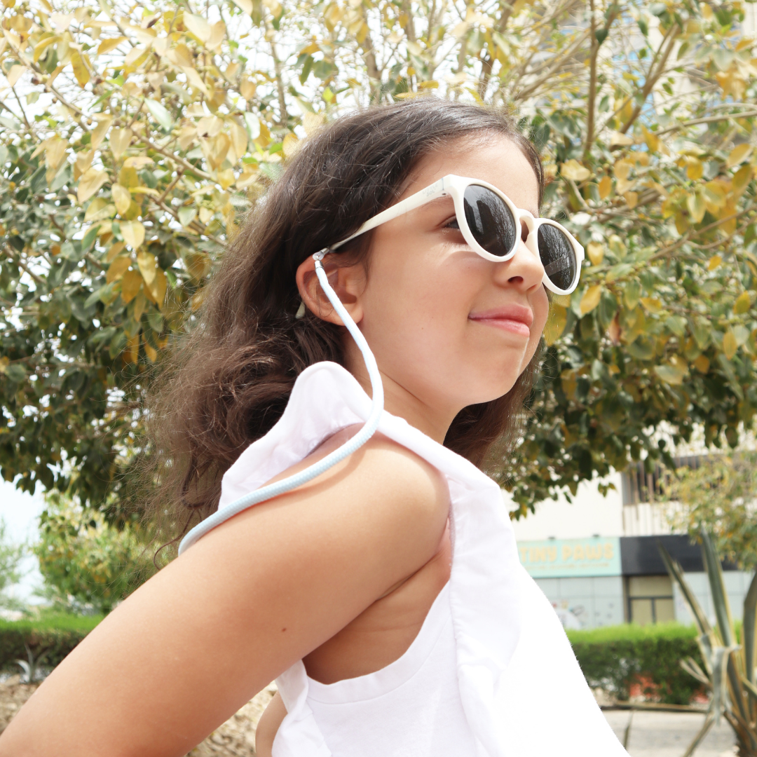 Frost White Sunglasses + Strap