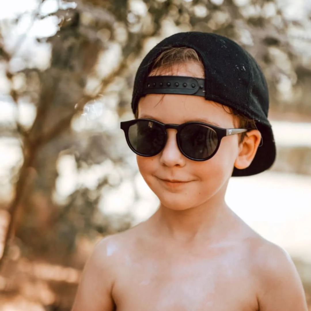 Sydney - Kids Black Sunglasses