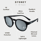 Sydney - Black Mirrored Kids Sunglasses