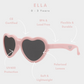 Ella - Rose Heart Baby Sunglasses