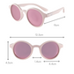 Cleo - Baby Pink Mirrored Kids Sunglasses