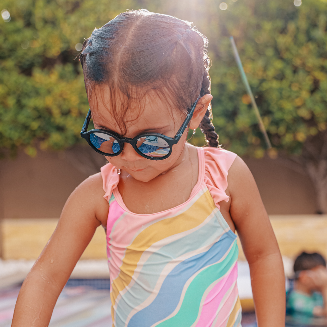 Little Sol Cleo Black Mirrored Kids Sunglasses 3 10 years