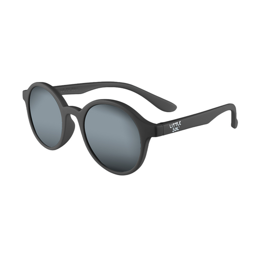 LITTLE SOL+ | Cleo - Black Mirrored Kids Sunglasses | Age 3-10