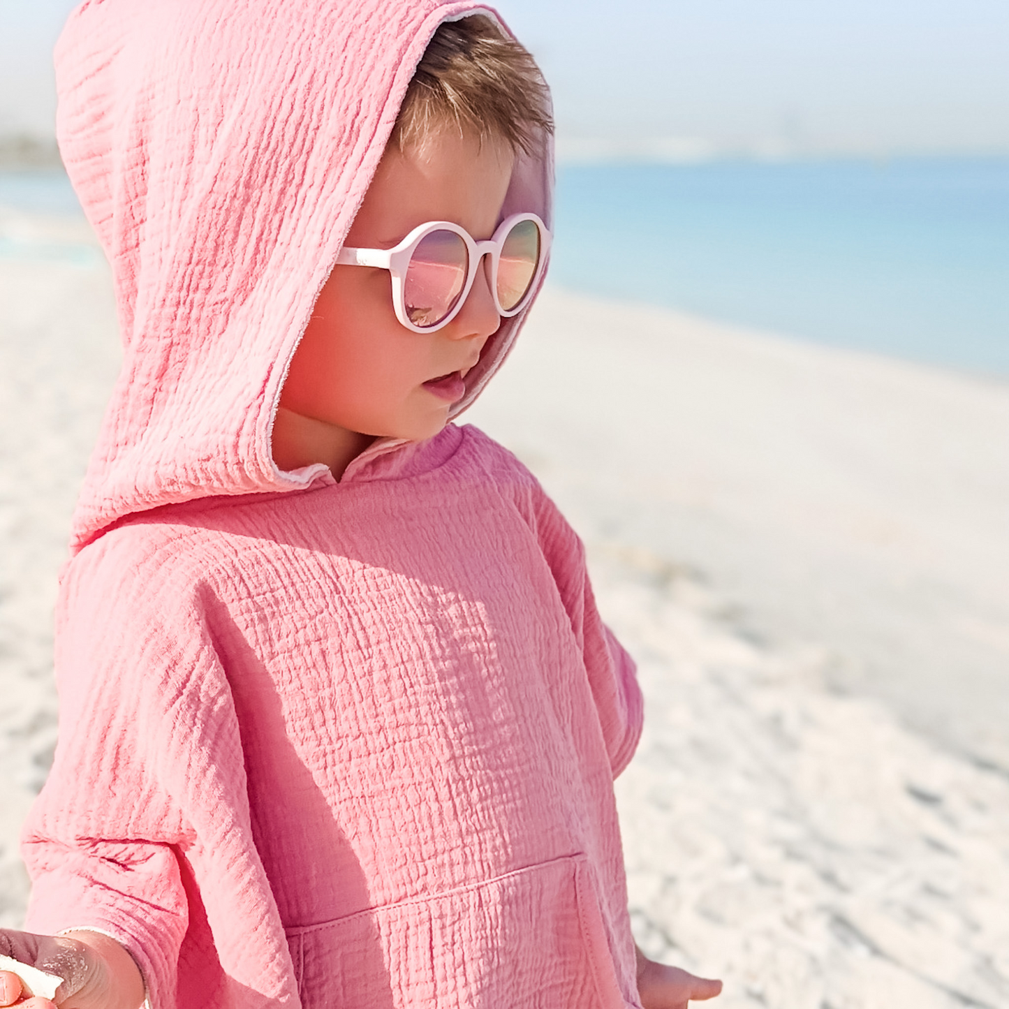 Cleo - Baby Pink Mirrored Kids Sunglasses