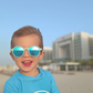 Cleo - Baby Blue Mirrored Kids Sunglasses