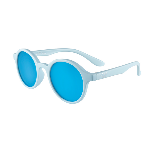 LITTLE SOL+ | Cleo - Baby Blue Mirrored Kids Sunglasses | Age 3-10